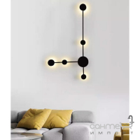 Настінний світильник Terra Svet Molecular Wall Light 051206/5 bk LED 19W