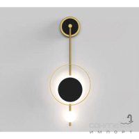 Настенный светильник Terra Svet Luna di Bronzo 051647/1 w bk-gd LED 8W