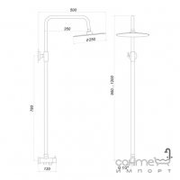 Душевая стойка Globus Lux ALPEN SB-BAR-0101