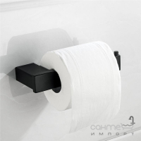Тримач для туалетного паперу Kroner KRP Edelstahl Kubus SCH3903-2 чорний матовий