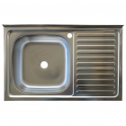 Накладна мийка для кухні, товщина 0,5 мм Platinum 8050 R/L Нержавіюча Сталь/Сатин