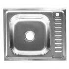 Накладная мойка для кухни, толщина 0,5 мм Platinum 6050 R/L Нержавеющая Сталь/Сатин
