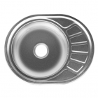 Врезная мойка для кухни, толщина 0,8 мм Platinum 5745 Нержавеющая Сталь