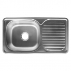 Врезная мойка для кухни, толщина 0,8 мм Platinum 7642 Нержавеющая Сталь