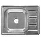 Врезная мойка для кухни, толщина 0,8 мм Platinum 6550 Нержавеющая Сталь 