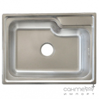 Врізна мийка для кухні, товщина 0,8 мм Platinum 5845 Нержавіюча Сталь