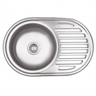 Кухонна мийка Kroner KRP Dekor 7750 нерж. сталь 0,8мм, декор