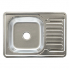 Врізна мийка для кухні, товщина 0,8 мм Platinum 7050 Нержавіюча Сталь