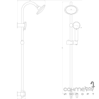 Душевая стойка Globus Lux DS-0101 хром