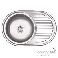Кухонна мийка Kroner KRP Dekor 7750 нерж. сталь 0,6мм, декор
