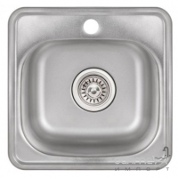 Врізна мийка для кухні, товщина 0,6 мм Platinum 3838 Нержавіюча Сталь
