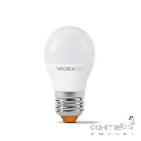 Світлодіодна лампа матова димована Videx E Series G45ed 7W E27 4100K 220V 540lm