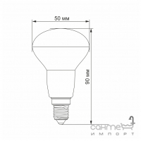 Светодиодная лампа матовая Videx E Series R50e 6W E14 3000K 220V 550lm