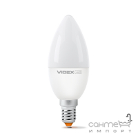 Светодиодная лампа матовая диммируемая Videx E Series C37eD 6W E14 4100K 220V 540lm