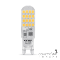 Светодиодная лампа Videx E Series VL-G9S-04224 4W G9 4100K 220V 360lm