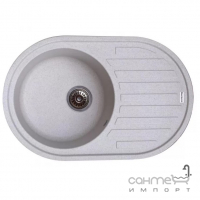 Гранітна мийка для кухні без сифону Platinum Lira 7750 Матовий кольори в асортименті
