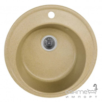 Гранітна мийка для кухні без сифону Platinum Yara 510 Глянець кольору в асортименті