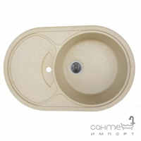 Гранітна мийка для кухні без сифону Platinum Gazzo 7750 Глянець кольору в асортименті