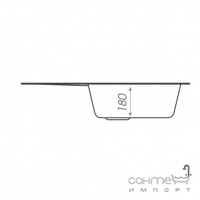 Гранітна мийка для кухні без сифону Platinum Bora 6247 Глянець кольору в асортименті