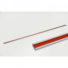 Фриз скляний у металевому профілі Grand Kerama Allure 3,5х150 червоне скло