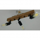 Люстра деревянная на три лампочки Sirius S7148/3 E27, лофт
