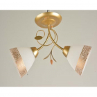 Люстра потолочная на две лампы Sirius Л 1470/2 E27, матовое золото