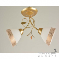 Люстра потолочная на две лампы Sirius Л 1470/2 E27, матовое золото