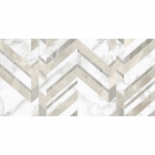 Настінна плитка 30х60 Golden Tile Marmo Bianco Shevron G7015 біла