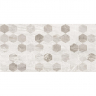 Плитка настенная 30х60 Golden Tile Marmo Milano Hexagon 8МG15 светло-серая