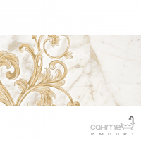 Настінна плитка декор 30х60 Golden Tile Saint Laurent Decor 3 9А033 біла