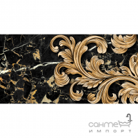 Плитка настенная декор 30х60 Golden Tile Saint Laurent Decor 1 9АС31 черная