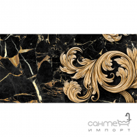 Плитка настенная декор 30х60 Golden Tile Saint Laurent Decor 2 9АС32 черная