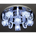 Люстра потолочная с пультом ДУ Sirius B 0543/6 E27+LED, хром