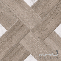 Плитка для підлоги 40х40 Golden Tile Marmo Wood Cross 4VН87 темно-бежева