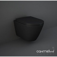 Підвісний унітаз Rak Ceramics Feeling RST23504A із сидінням soft-close, чорний