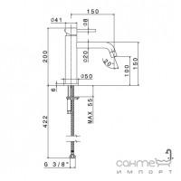 Смеситель для раковины Newform XT 4209 в цвете