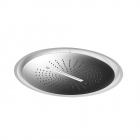 Врезной потолочный верхний душ с тремя режимами потока воды и LED-подсветкой Newform 67905 05.014 хром, матовый белый