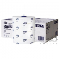 Комплект полотенец в рулонах супер мягкие Premium для общественных санузлов Tork Matic 290016 белые