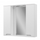 Зеркало для ванной с подсветкой и двумя шкафчиками 80 см Van Mebles Верона Белая