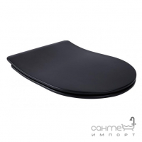 Сидіння для унітазу softclose slim дюропласт Qtap Robin/Scorpio QT99U184UF450MB матове чорне