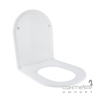 Сидіння для унітазу softclose slim дюропласт Qtap Robin/Scorpio QT99HXU09W біле