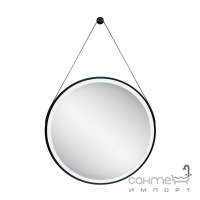 Зеркало с LED-подсветкой Qtap Robin Black QT13786502B