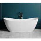 Окремостояча ванна зі штучного каменю Salini Noemi 170 S-Sense глянсова біла