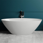 Окремостояча ванна зі штучного каменю Salini Diva 178 S-Sense глянсовий білий