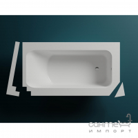 Ванна зі штучного каменю Salini Orlando Vasta Kit 190 S-Sense матова біла