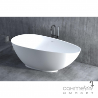 Окремостояча ванна зі штучного каменю Salini Paola 160 S-Sense глянсова біла
