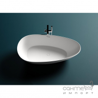 Окремостояча ванна зі штучного каменю Salini Paola 172 S-Sense глянсова біла