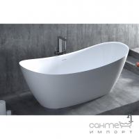 Отдельностоящая ванна из искусственного камня Salini Noemi 170 S-Sense глянцевая белая