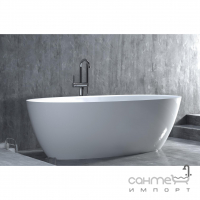 Окремостояча ванна зі штучного каменю Salini Alda Nuova 160x70 S-Stone матова біла