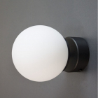 Настенный светильник Imperium Light Quebec 157117.05.01 черный металл/белое стекло
